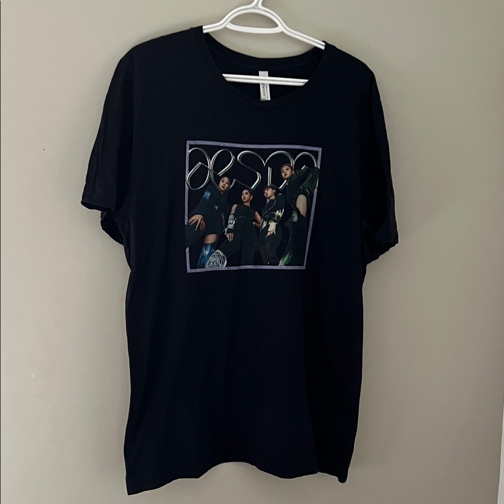 Aespa K-Pop Graphic T-Shirt Black Bella+Canvas XL Unisex Cotton Tee